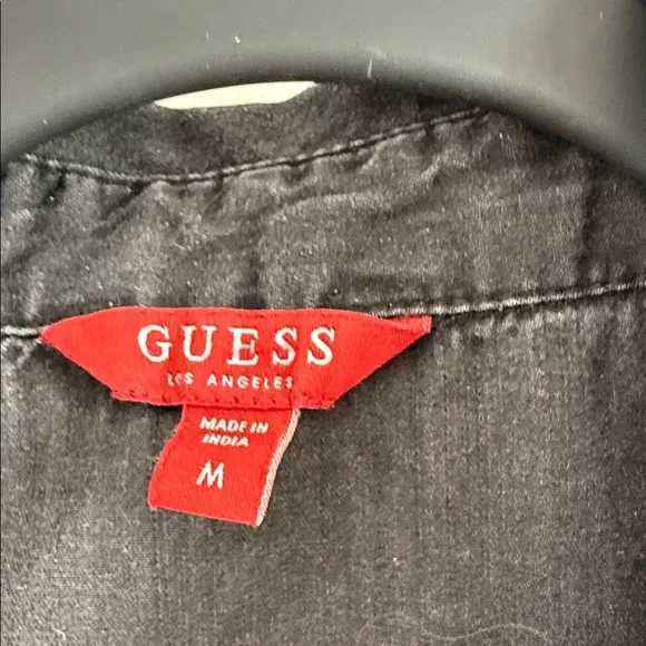 Guess Charcoal Shirt with Bold Red Label - Picture 2 of 7